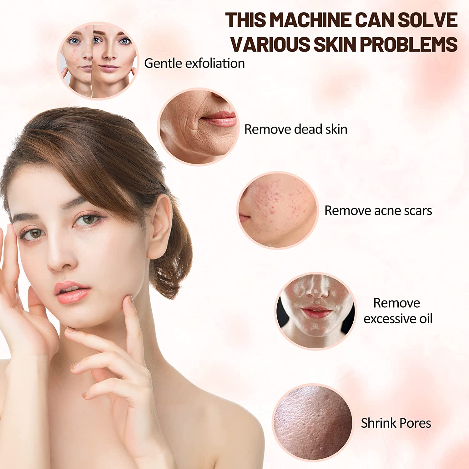 Beauty Star Microdermabrasion Machine with Spray Gun, Professional Home Use Facial Beauty Salon Equipment Strong Suction Power 65-68cmhg - Image 9